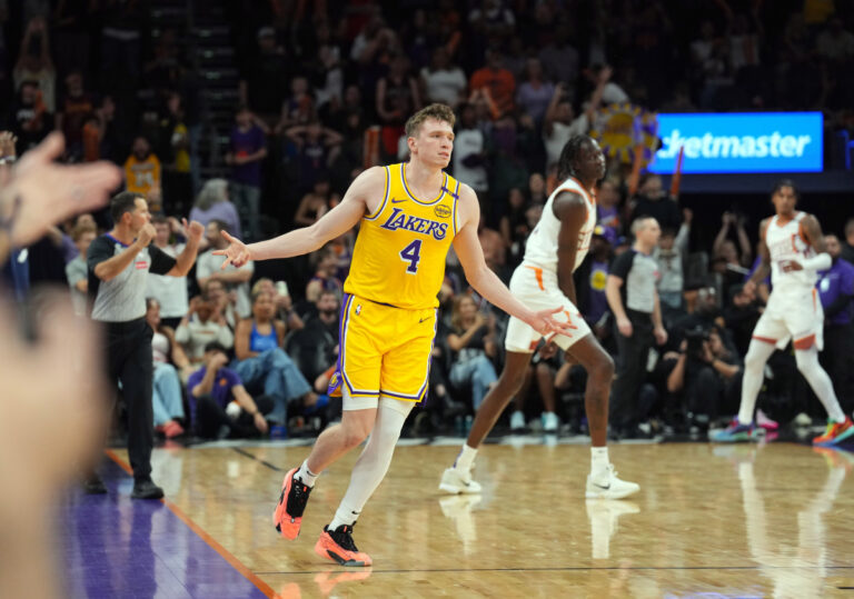 Lakers Rookie Dalton Knecht Scores 35 Points in OT Preseason Win Against Suns