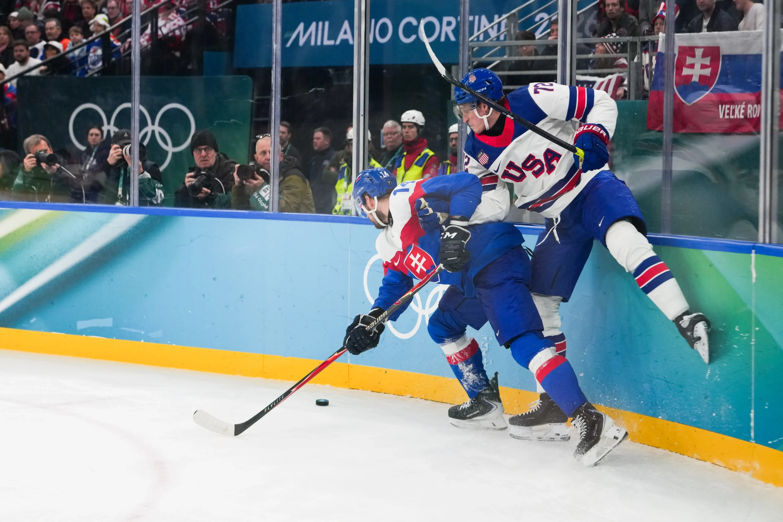 Winter Olympics 2026: United States routs Slovakia to set up men’s hockey gold medal showdown with Canada