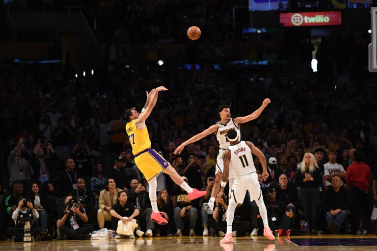 Luka Dončić hits first game winner as a Laker over Nuggets in overtime